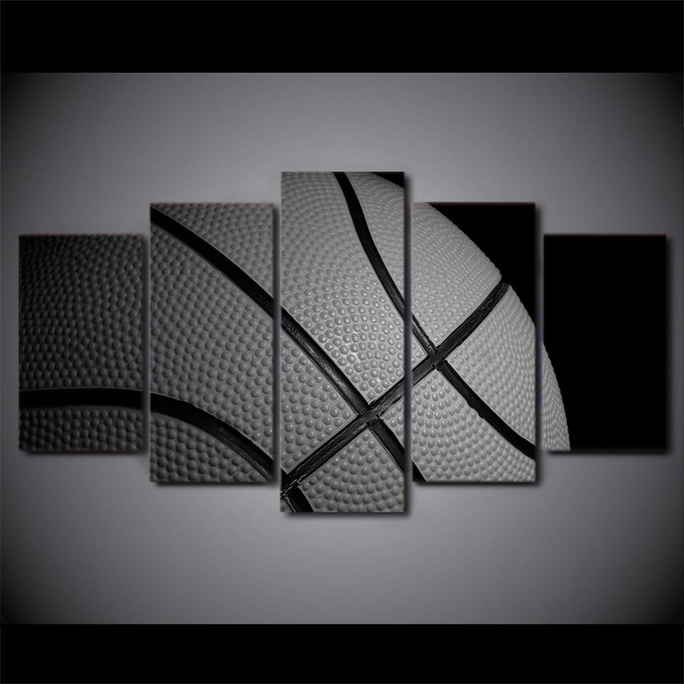 Basketball Printed Canvas - 5 PCs
