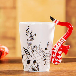 Saxophone Ceramic Mug Cup